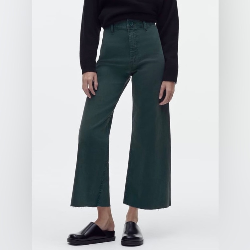 ZARA ZW THE HIGH RISE MARINE STRAIGHT JEANS